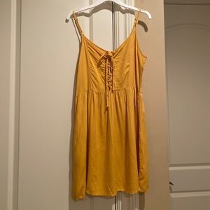 Yellow Tie-up Sundress